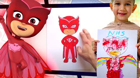 How To Draw Owlette Pj Masks Part 2 ️ Pj Masks Official Youtube