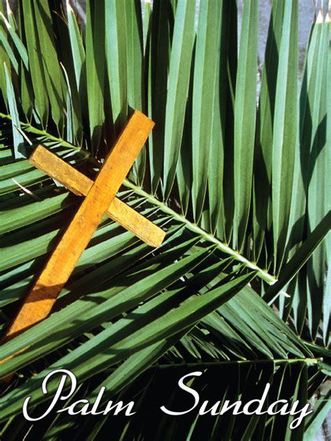 Palm Sunday Wooden Cross