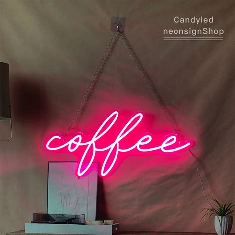 Coffee Sign Neon Custom Neon Sign Led Art Light For Bar Store Etsy