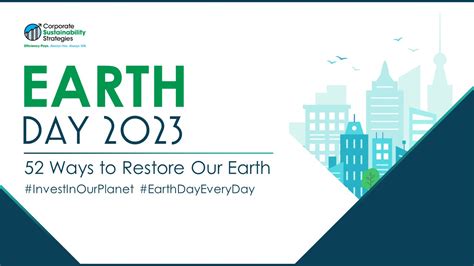 Earth Day 2023 52 Ways To Restore Our Earth