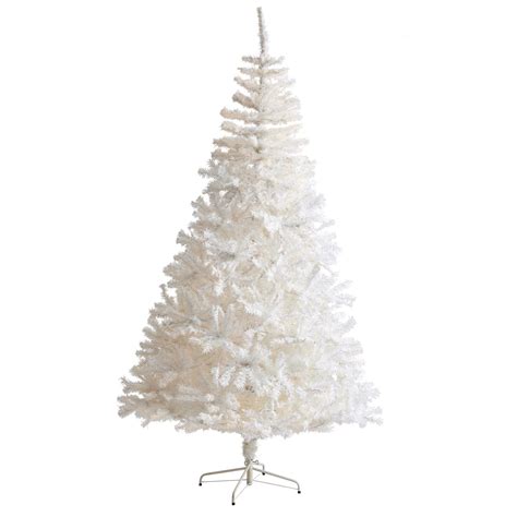 7 White Artificial Christmas Tree With 1000 Bendable Branches Nearly