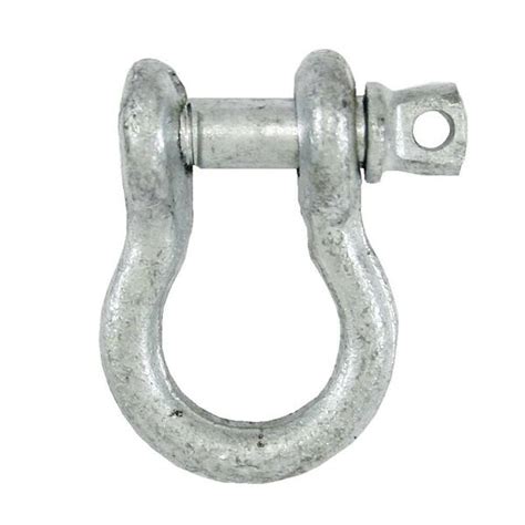 Lehigh 1 4 In Zinc Galvanized Screw Pin Anchor Shackle 7200s 6 The Home Depot