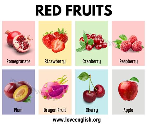 26 Healthiest Red Fruits You Should Eat With Pictures Love English