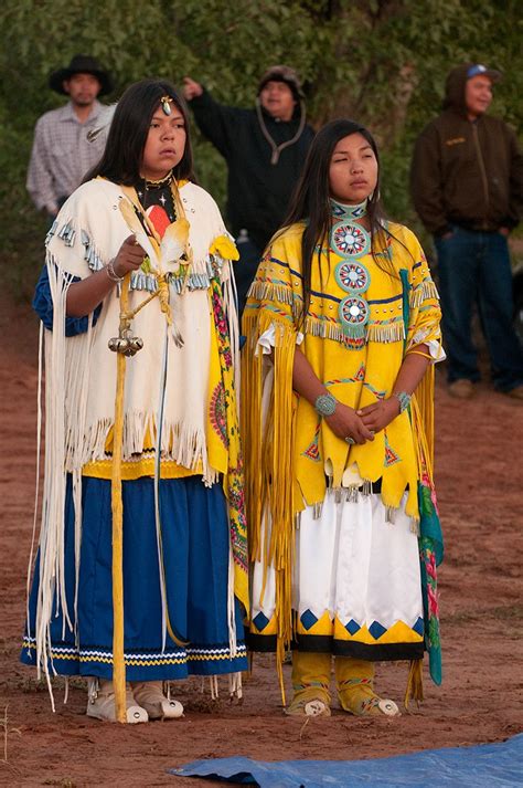 An Apache Girls Puberty Ceremony Here She Is Greeting The Sun Native