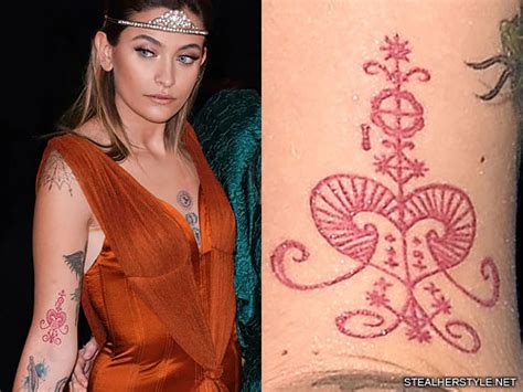 Now she's revealing that there's more to her ink than meets the eye. Paris Jackson Henna Design, Religious Symbol Upper Arm ...