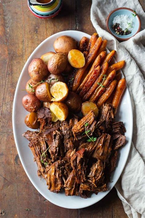 An easy dump and cook recipe in the pressure cooker, using chuck roast, arm roast, or any type of beef roast that you like! Failproof Instant Pot Pot Roast - Green Healthy Cooking