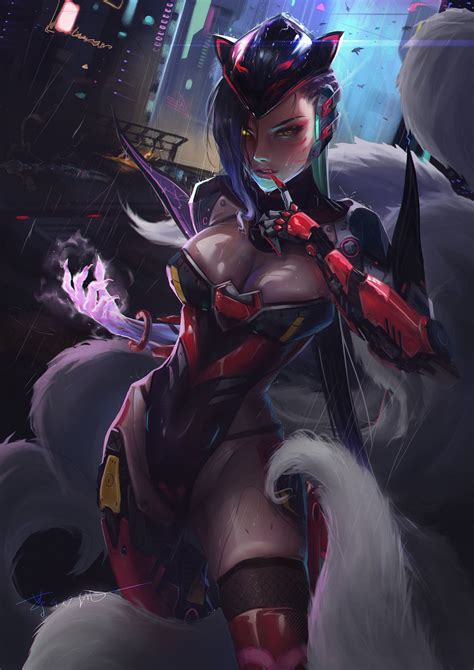 project ahri skin concept league of legends girls from anime games fantasy best digital