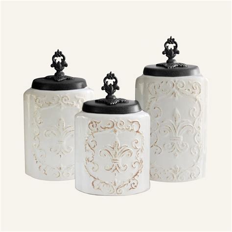 Choose from contactless same day delivery, drive household essentials kitchen & dining holiday shop luggage home sports & outdoors toys target. Kelly Clarkson Home Fleur-de-lis 3 Piece Kitchen Canister ...