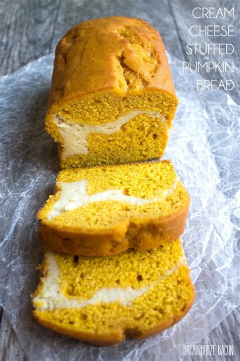 Cream Cheese Stuffed Pumpkin Bread With Video Bread Booze Bacon