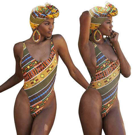 Best Hisimple African Womens One Piece Swimsuit Plus Size Swimwear Big