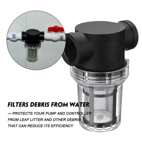 An inline water filter acts as a part of specific water supply in the home. Hose Pipes - Garden Pond 20mm/25mm Inline Mesh Strainer ...
