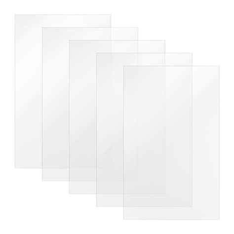 Glowforge® Compatible 12 X 19 X 1 8 Clear Acrylic Sheets 5 Pack Acme Plastics Inc