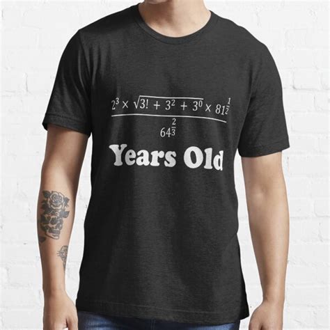 18 Years Old Algebra Equation Funny 18th Birthday Math T Shirt For