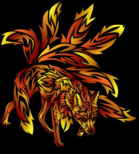 Fire Nine Tailed Fox By Lordofrappigs On Deviantart