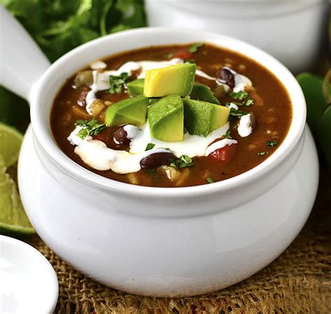 I really like serving this black bean soup over cilantro lime rice topped with avocado and cilantro. Slow Cokoker Mexican Rice And Black Beans / Instant Pot Rice And Beans Dried No Soaking ...
