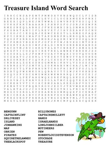 Treasure Island Word Search By Sfy773 Teaching Resources Tes
