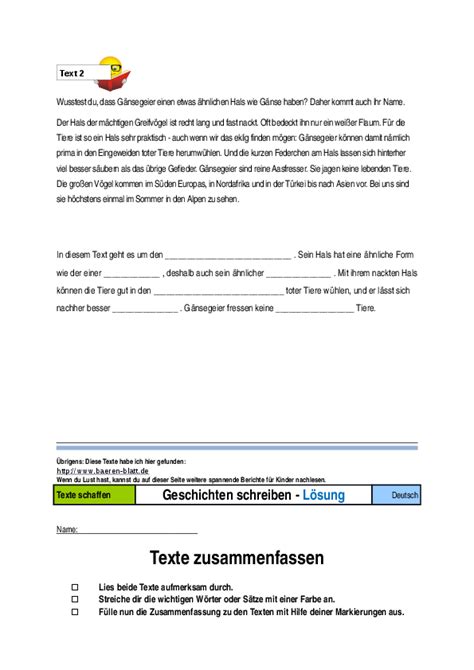 Die textzusammenfassung (inhaltsangabe) hast du schon kennengelernt. Zusammenfassung Texte Zum üben