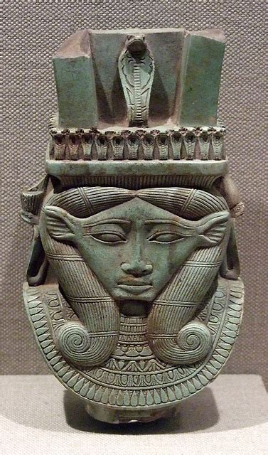 ipernity fragment of a sistrum in the shape of a hathor head in the metropolitan museum of art