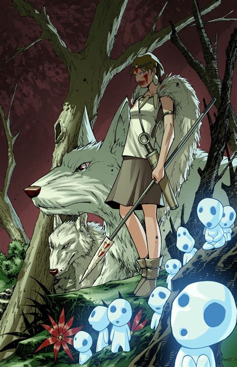 Princess Mononoke Fan Art By Oliver Nome Studio Ghibli Movies