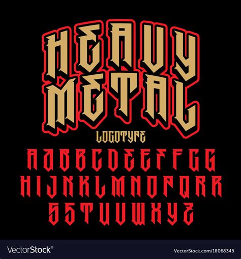 Heavy Metal Alphabet