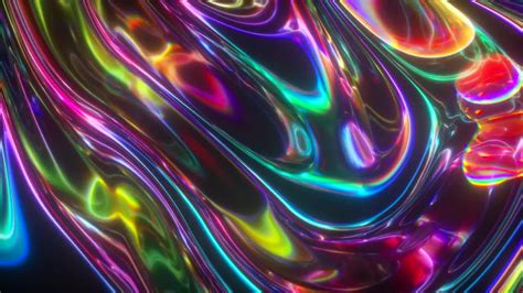 Liquid Rainbow Background Loop Stock Motion Graphics