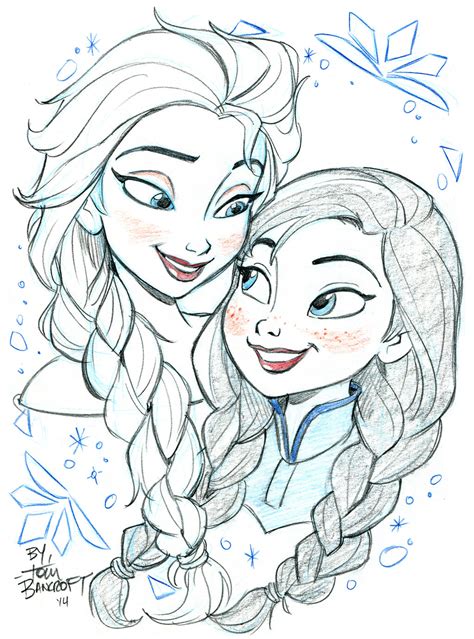 Safebooru 2girls Anna Frozen Braid Elsa Frozen Eye Contact Frozen Disney Highres Looking