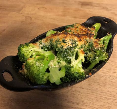 roasted broccoli in parmesan garlic and lemon lunch and dinner the marshal