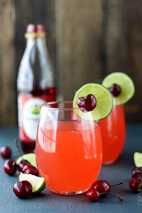 Fresh Cherry Limeade A Sweet And Tangy Summertime Drink For Cooling