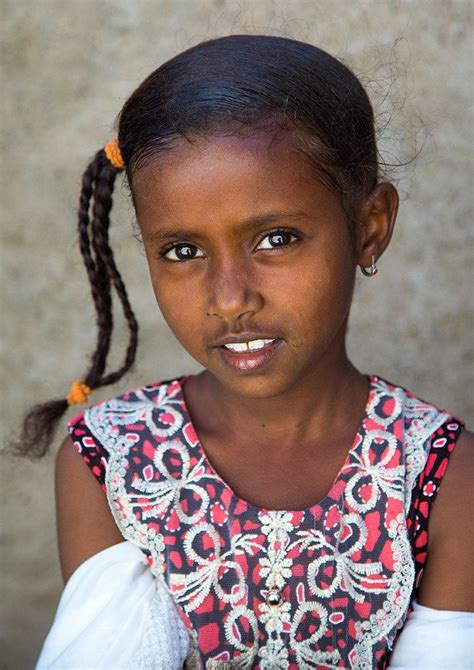 Portrait Of An Ethiopian Child Girl Afar Region Assaita Ethiopia