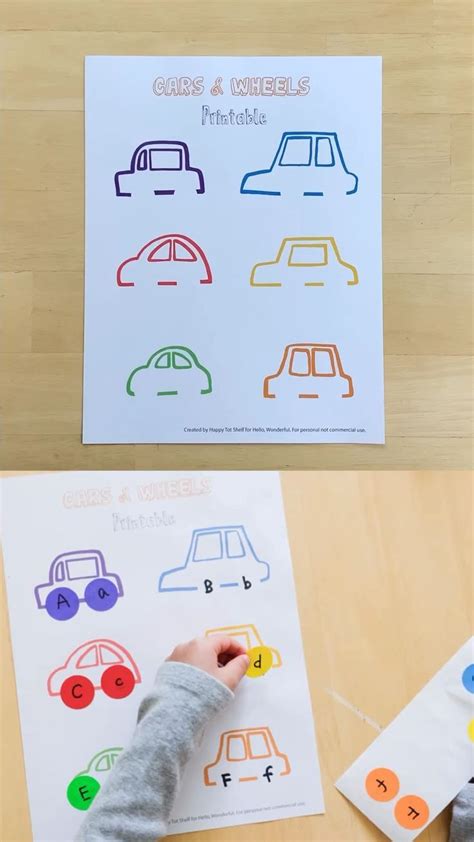 Use This Free Cars And Wheels Printable As A Fun Learning Activity For