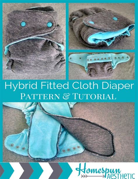 Cloth Diaper Pattern And Tutorial Os Hybrid Fitted Style Instant