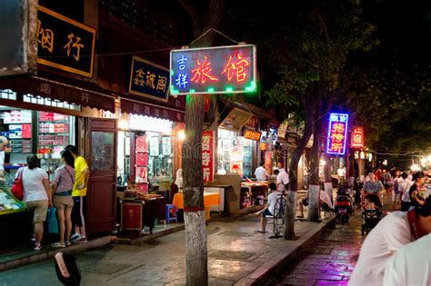 Muslim Night Market At Xian China Editorial Photography Image Of