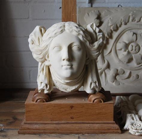 A Cast Plaster Classical Head Of A Woman Sculpture Lion Sculpture Art