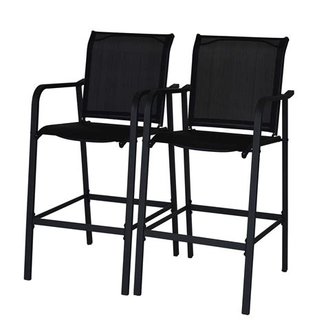 Buy Sundale Outdoor Bar Stools Set Of 2 2 Piece Metal Tall Bar Stool