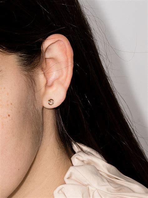 Anissa Kermiche Kt Yellow Gold Diamond Single Earring Farfetch