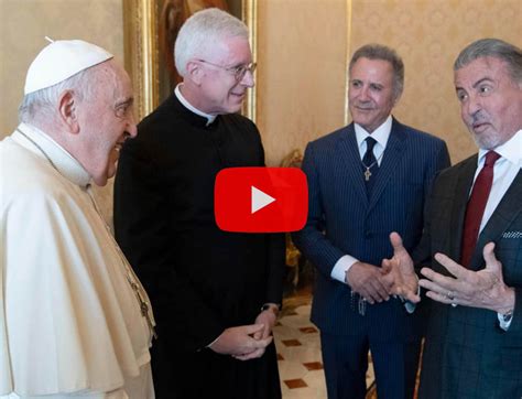 Papa Francesco E Sylvester Stallone Incontro Emozionante Ricco Di
