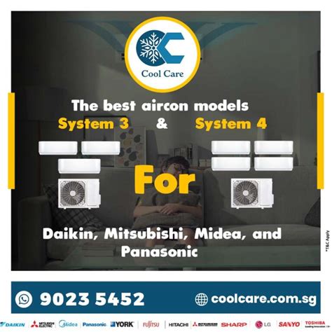 The Best Aircon Models System 3 4 For Daikin Mitsubishi Midea And