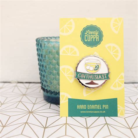 Ginthusiast Hard Enamel Pin By Lovely Cuppa