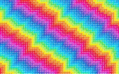 Pixel Rainbow Hd Wallpaper