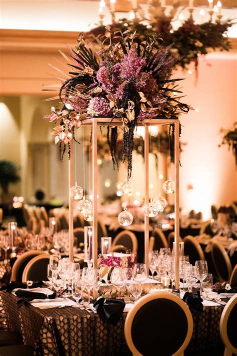 From save the dates to reception cards, browse our array of stunning designs. Unique Purple Centerpiece