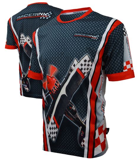 Sublimation Casual Custom Sublimated Shirts Racer Ink