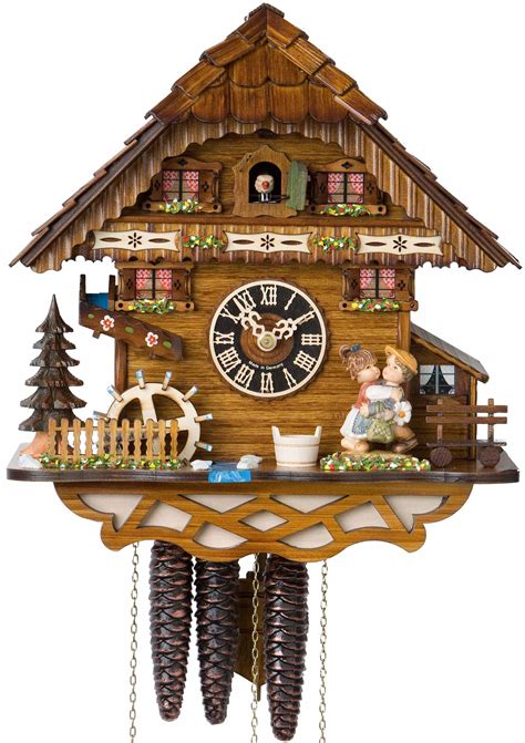 By yashita aug 6, 2019. Hones Chalet Style One Day Musical Cuckoo Clock with Moving Couple Kissing & Water Wheel