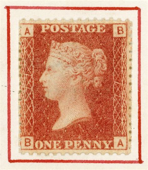 Penny Red Postage Stamp By British Library Rare Stamps Fine Art