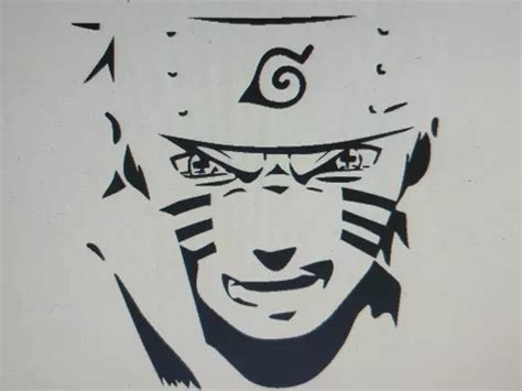 Stencil Para Pintura Naruto Molde Vazado Estêncil Naruto Mercadolivre