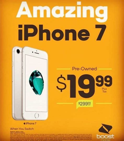 Boost Mobile Offering Pre Owned Iphone 7 For 19 99