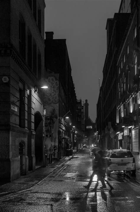 Free Images Walking Blur Black And White Road Night Rain Alley