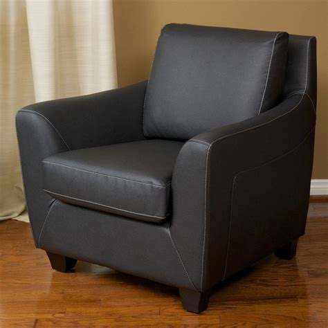 Best Selling Home Decor Monty Black Faux Leather Club Chair At