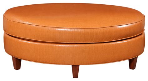 To begin with, these are some of the most versatile pieces of furniture you can have at your disposal. Raegan Oval Ottoman - orange - Traditional - Footstools ...