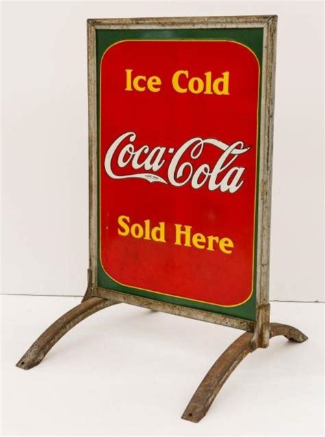 1938 Coca Cola Tin Bottle Sign Value And Price Guide