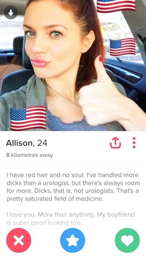 This Hot Redhead Has A Quality Tinder Bio Thats All About Her Love Of
